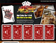 Tablet Screenshot of highstakesbarandgrill.com